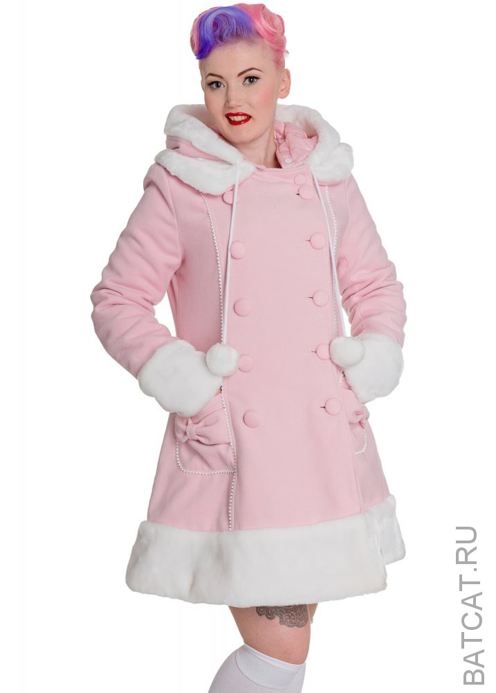 Пальто Sarah Jane от Hell Bunny розовое На заказ
